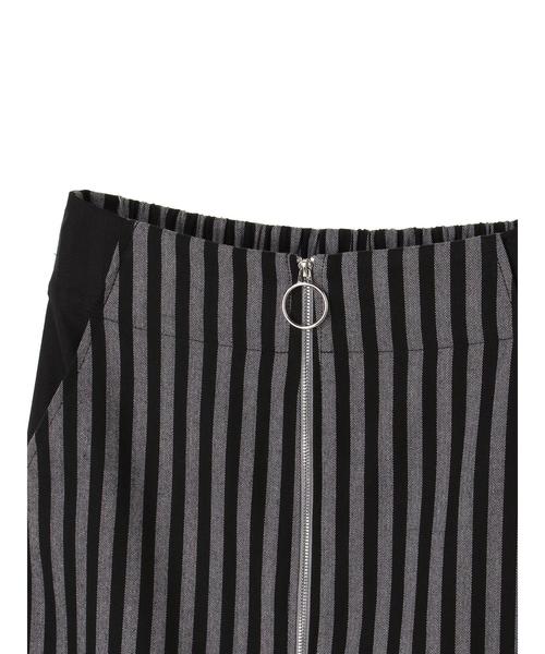 YECCA VECCA（イェッカヴェッカ）の「ストライプ柄ZIPタイトスカート（スカート・レディース・グレー/キャメル・FREE）」の12枚目の写真