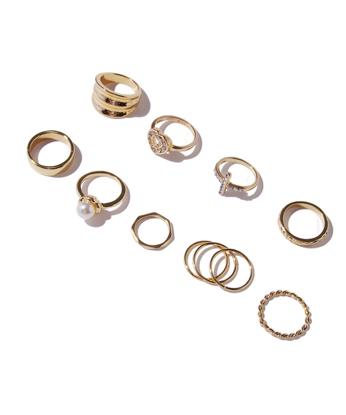 SPINNS（スピンズ）の「メタルリングセット / 9個セット / AWB（リング）」 WEAR