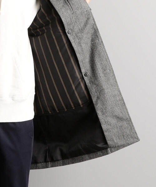 green label relaxing（グリーンレーベルリラクシング）の「[Begin 2019年1月号掲載] NM シンダウン フラノ ステンカラーコート（ステンカラーコート・メンズ・グレー/ネイビー/その他1・MEDIUM/X-LARGE/LARGE/SMALL）」の14枚目の写真