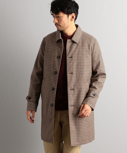 green label relaxing（グリーンレーベルリラクシング）の「[Begin 2019年1月号掲載] NM シンダウン フラノ ステンカラーコート（ステンカラーコート・メンズ・グレー/ネイビー/その他1・MEDIUM/X-LARGE/LARGE/SMALL）」の5枚目の写真
