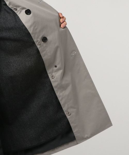 【美品】マーガレットハウエル/ゴアテックスシングルトレンチコート/グレー MARGARET HOWELL 秋冬メンズ ステインカラーコート マーガレット