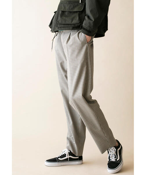 MONKEY TIME(モンキータイム)の「<monkey time> TW CHECK WIDE 1P PANTS/ワイドパンツ(スラックス・メンズ・ナチュラル/ベージュ・LARGE/MEDIUM/SMALL)」の9枚目の写真