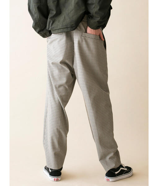 MONKEY TIME(モンキータイム)の「<monkey time> TW CHECK WIDE 1P PANTS/ワイドパンツ(スラックス・メンズ・ナチュラル/ベージュ・LARGE/MEDIUM/SMALL)」の10枚目の写真