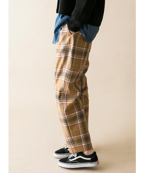 MONKEY TIME(モンキータイム)の「<monkey time> TW CHECK WIDE 1P PANTS/ワイドパンツ(スラックス・メンズ・ナチュラル/ベージュ・LARGE/MEDIUM/SMALL)」の15枚目の写真
