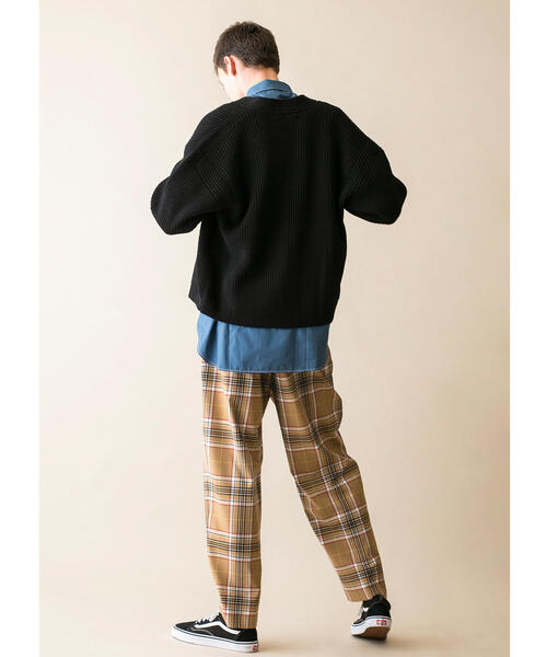 MONKEY TIME(モンキータイム)の「<monkey time> TW CHECK WIDE 1P PANTS/ワイドパンツ(スラックス・メンズ・ナチュラル/ベージュ・LARGE/MEDIUM/SMALL)」の18枚目の写真