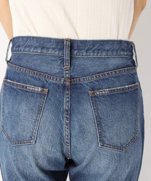 A part by(アパートバイ)の「デニムセンタープレスフレアパンツ 825005(デニムパンツ・レディース・ライトブルー/ネイビー/ブルー・MEDIUM/LARGE)」の8枚目の写真
