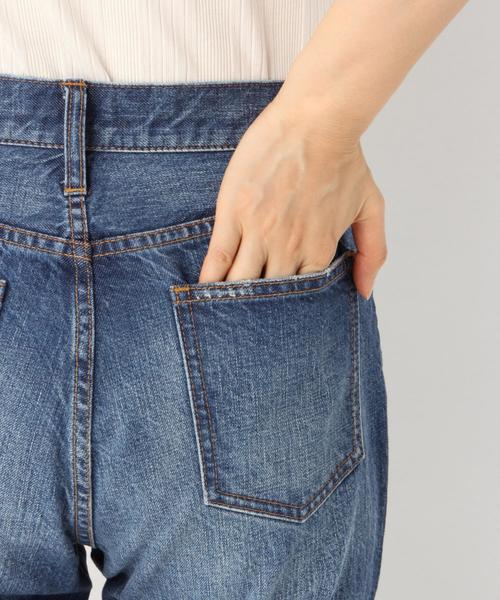 A part by(アパートバイ)の「デニムセンタープレスフレアパンツ 825005(デニムパンツ・レディース・ライトブルー/ネイビー/ブルー・MEDIUM/LARGE)」の9枚目の写真