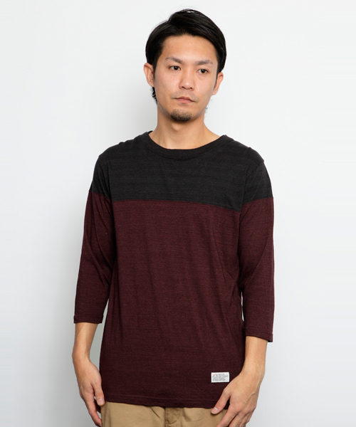 SILAS（サイラス）の「FOGGY H/S TOP（Tシャツ/カットソー・メンズ・チャコール/ネイビー/イエロー・1/2/3）」の2枚目の写真