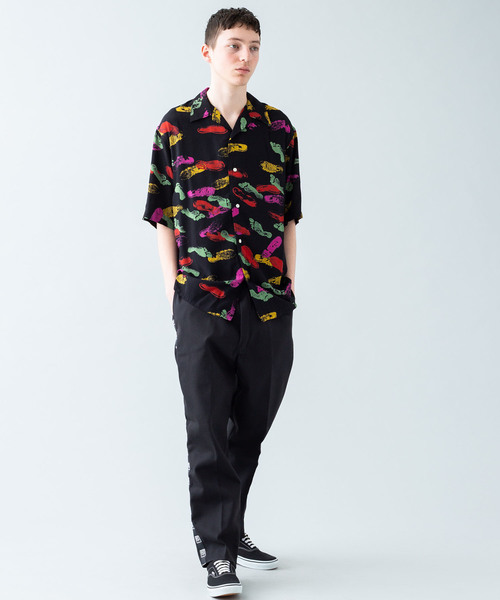 BOW WOW（バウワウ）の「【BOWWOW】I CAN KICK ハワイアンシャツ（シャツ/ブラウス・メンズ・ブラック・MEDIUM/LARGE）」の8枚目の写真