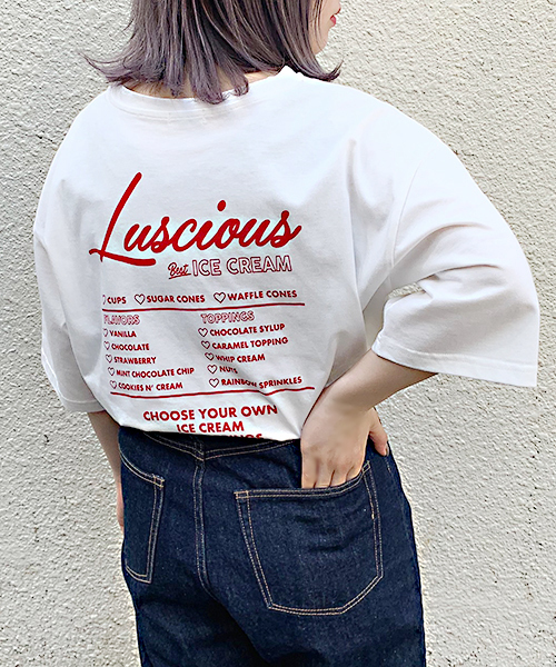 apres jour(アプレジュール)の「アソートプリントBIGTシャツ【ZOZOTOWN限定アイテム】(Tシャツ/カットソー・レディース・ブラック/ブルー/ライトグリーン/ホワイト系その他2/ホワイト系その他3/ホワイト系その他4/ベビーピンク/スミクロ/レッド/ホワイト系その他・フリー)」の10枚目の写真