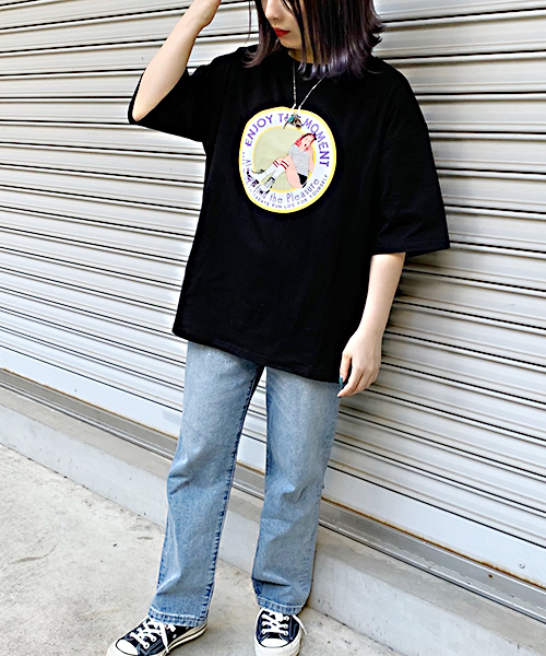 apres jour(アプレジュール)の「アソートプリントBIGTシャツ【ZOZOTOWN限定アイテム】(Tシャツ/カットソー・レディース・ブラック/ブルー/ライトグリーン/ホワイト系その他2/ホワイト系その他3/ホワイト系その他4/ベビーピンク/スミクロ/レッド/ホワイト系その他・フリー)」の22枚目の写真