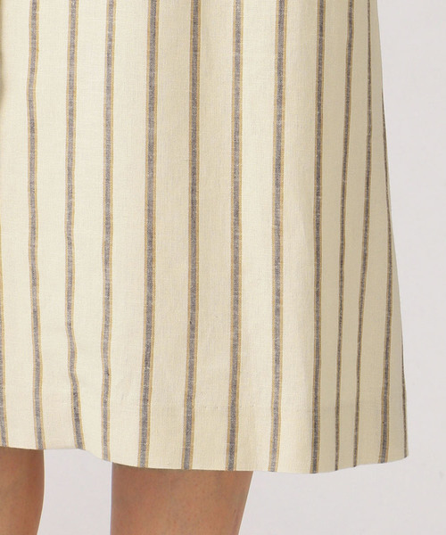 DECOY SINCE 1981（デコイシンスイチキュウハチイチ）の「麻入りストライプシャツワンピース（シャツワンピース・レディース・ベージュ/ネイビー・11号/9号/13号）」の13枚目の写真