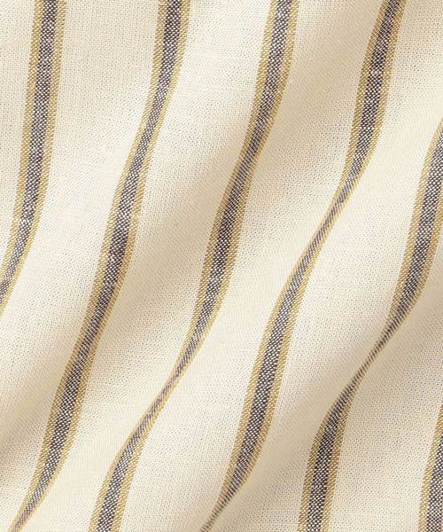 DECOY SINCE 1981（デコイシンスイチキュウハチイチ）の「麻入りストライプシャツワンピース（シャツワンピース・レディース・ベージュ/ネイビー・11号/9号/13号）」の8枚目の写真