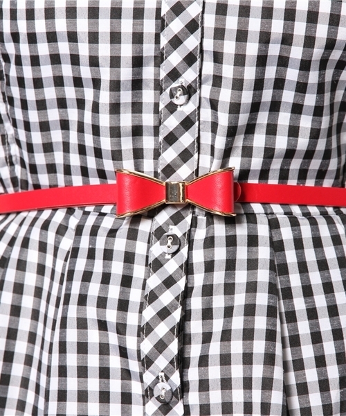WEGO（ウィゴー）の「WEGO/ギンガムチェックシャツワンピース（ワンピース・レディース・ブラック/サックスブルー/ネイビー・MEDIUM）」の13枚目の写真