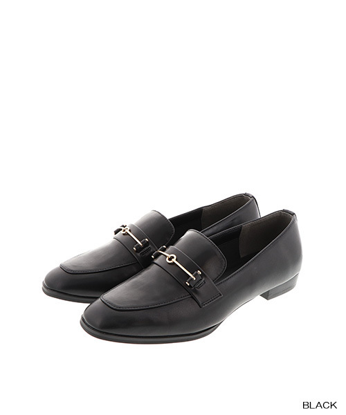 RANDA（ランダ）の「スクエアトゥベーシックローファー（ローファー・レディース・ブラック/ブラウン/アイボリー・LL/S/M/L）」の4枚目の写真