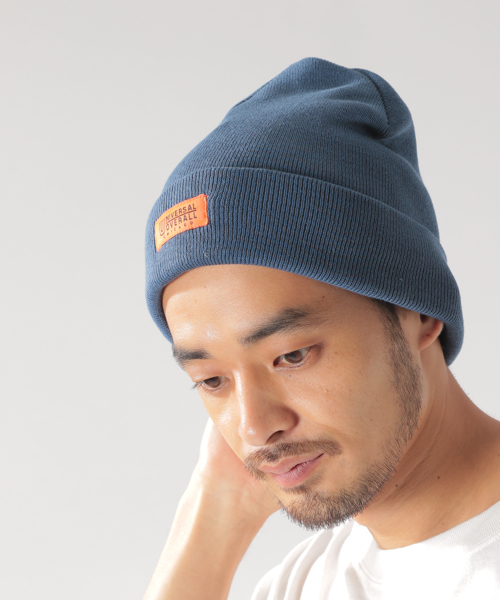 UNIVERSAL OVERALL(ユニバーサルオーバーオール)の「【UNIVERSAL OVERALL】別注リブワッチ(ニットキャップ/ビーニー・メンズ・ブラック/ブラウン/グレー/アクア・FREE)」の4枚目の写真