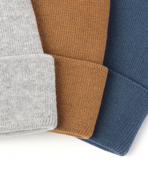 UNIVERSAL OVERALL(ユニバーサルオーバーオール)の「【UNIVERSAL OVERALL】別注リブワッチ(ニットキャップ/ビーニー・メンズ・ブラック/ブラウン/グレー/アクア・FREE)」の9枚目の写真