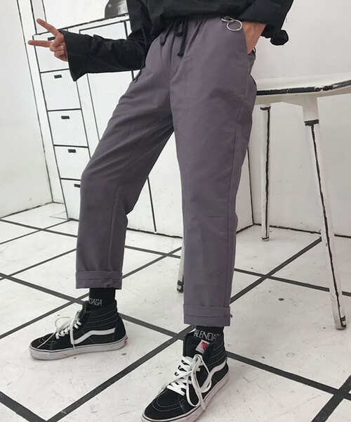 MGV（エムジーヴィー）の「【MGV】ダブルリングテーパードリラックスパンツ（その他パンツ・メンズ・グレー/ブラック/ベージュ・MEDIUM/LARGE）」の3枚目の写真