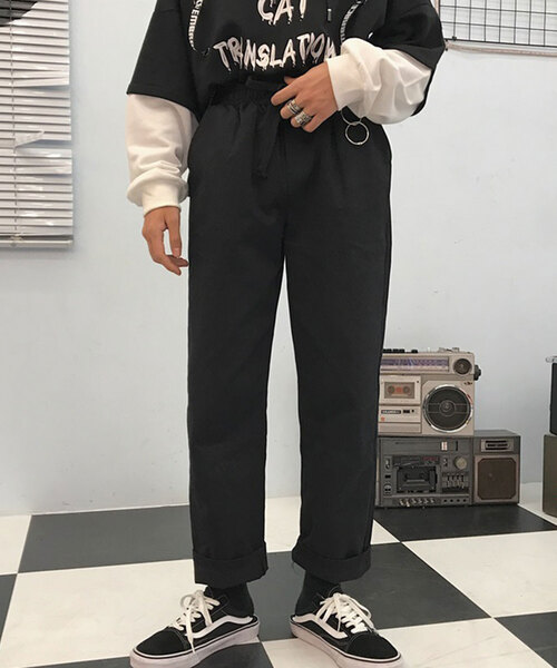 MGV（エムジーヴィー）の「【MGV】ダブルリングテーパードリラックスパンツ（その他パンツ・メンズ・グレー/ブラック/ベージュ・MEDIUM/LARGE）」の2枚目の写真