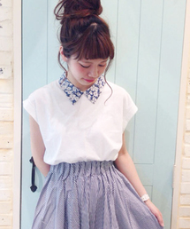 Kastane | 【Kastane】シャツ衿Tシャツ(Tシャツ/カットソー)