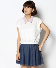 Kastane | 【Kastane】シャツ衿Tシャツ(Tシャツ/カットソー)