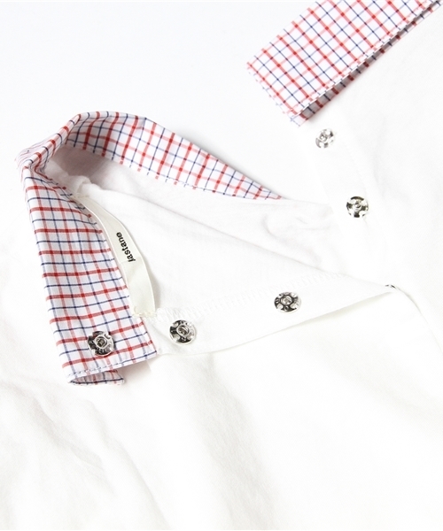 Kastane（カスタネ）の「【Kastane】シャツ衿Tシャツ（Tシャツ/カットソー・レディース・オフホワイト/その他19/ネイビー/ダークブルー/ホワイト・FREE）」の12枚目の写真