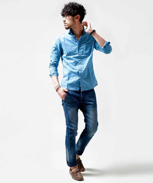 NANO universe（ナノユニバース）の「加工デニムトラウザーズ（デニムパンツ・メンズ・ブルー/インディゴブルー・SMALL/MEDIUM/LARGE/X-LARGE）」の12枚目の写真