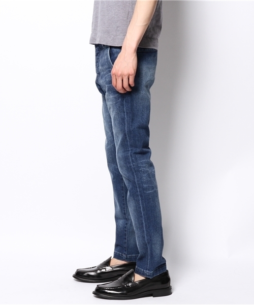 NANO universe（ナノユニバース）の「加工デニムトラウザーズ（デニムパンツ・メンズ・ブルー/インディゴブルー・SMALL/MEDIUM/LARGE/X-LARGE）」の5枚目の写真