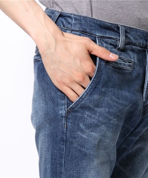 NANO universe（ナノユニバース）の「加工デニムトラウザーズ（デニムパンツ・メンズ・ブルー/インディゴブルー・SMALL/MEDIUM/LARGE/X-LARGE）」の9枚目の写真