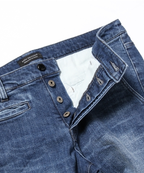 NANO universe（ナノユニバース）の「加工デニムトラウザーズ（デニムパンツ・メンズ・ブルー/インディゴブルー・SMALL/MEDIUM/LARGE/X-LARGE）」の3枚目の写真