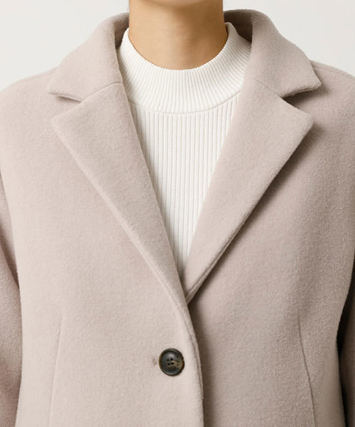 AZUL by moussy（アズールバイマウジー）の「CHESTR COAT/チェスターコート（チェスターコート・レディース・ブラック/カーキ/ブラック系その他/ライトベージュ・SMALL/MEDIUM/LARGE）」の15枚目の写真