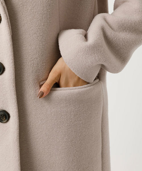 AZUL by moussy（アズールバイマウジー）の「CHESTR COAT/チェスターコート（チェスターコート・レディース・ブラック/カーキ/ブラック系その他/ライトベージュ・SMALL/MEDIUM/LARGE）」の17枚目の写真