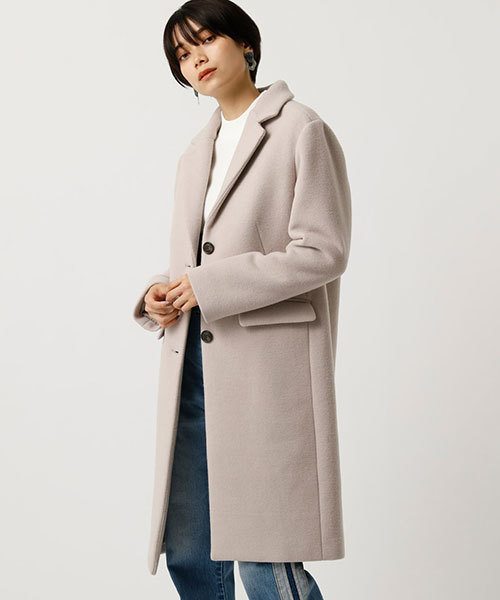 AZUL by moussy（アズールバイマウジー）の「CHESTR COAT/チェスターコート（チェスターコート・レディース・ブラック/カーキ/ブラック系その他/ライトベージュ・SMALL/MEDIUM/LARGE）」の18枚目の写真