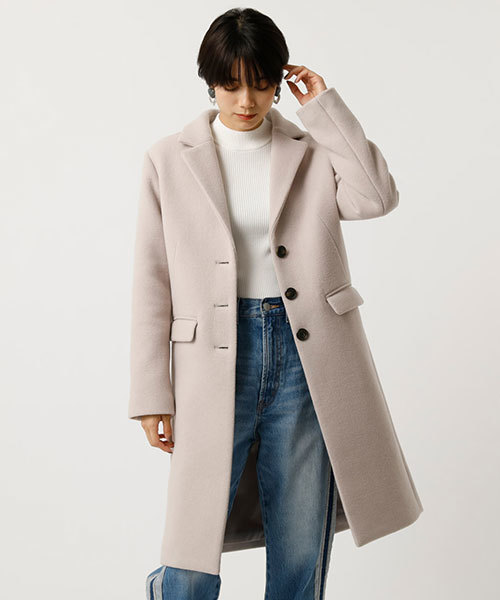 AZUL by moussy（アズールバイマウジー）の「CHESTR COAT/チェスターコート（チェスターコート・レディース・ブラック/カーキ/ブラック系その他/ライトベージュ・SMALL/MEDIUM/LARGE）」の19枚目の写真