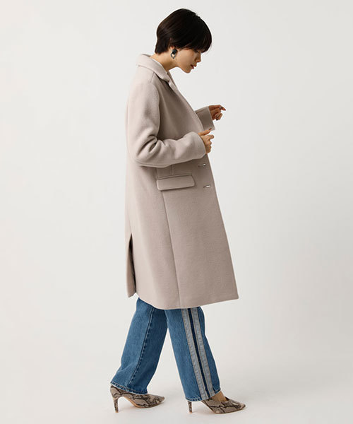 AZUL by moussy（アズールバイマウジー）の「CHESTR COAT/チェスターコート（チェスターコート・レディース・ブラック/カーキ/ブラック系その他/ライトベージュ・SMALL/MEDIUM/LARGE）」の20枚目の写真
