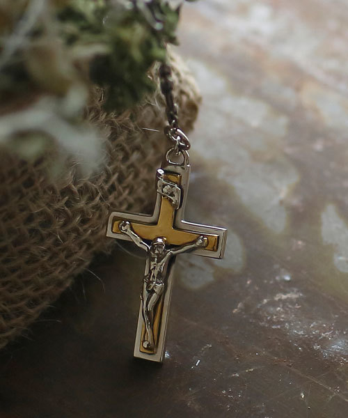 ラージ ロザリー クロス チェーンネックレス（ネックレス）｜amp japan