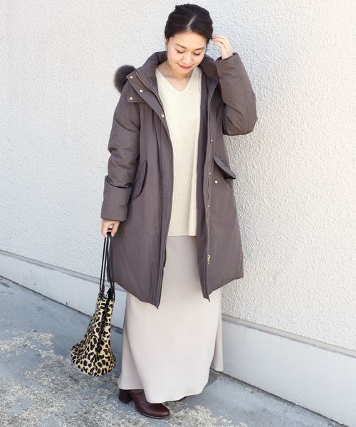 SHIPS ダウンコート モッズダウンコート　ブラウン　Mサイズ SHIPS ダウンコート モッズダウンコートブラウンMサイズ