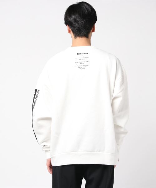 WEGO（ウィゴー）の「WEGO/Photographプルオーバー（スウェット・メンズ・パープル/ブラック/ブラック系その他/ホワイト・LARGE/MEDIUM）」の14枚目の写真