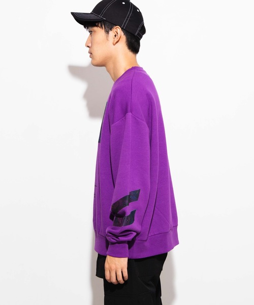 WEGO（ウィゴー）の「WEGO/Photographプルオーバー（スウェット・メンズ・パープル/ブラック/ブラック系その他/ホワイト・LARGE/MEDIUM）」の11枚目の写真