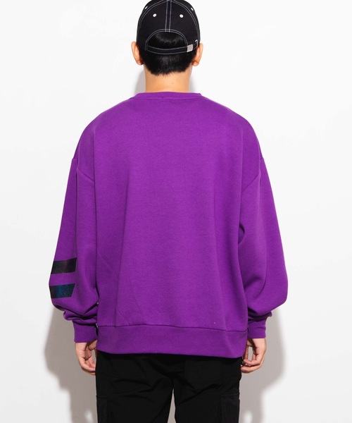 WEGO（ウィゴー）の「WEGO/Photographプルオーバー（スウェット・メンズ・パープル/ブラック/ブラック系その他/ホワイト・LARGE/MEDIUM）」の10枚目の写真