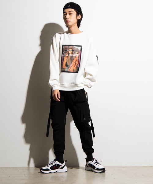 WEGO（ウィゴー）の「WEGO/Photographプルオーバー（スウェット・メンズ・パープル/ブラック/ブラック系その他/ホワイト・LARGE/MEDIUM）」の22枚目の写真