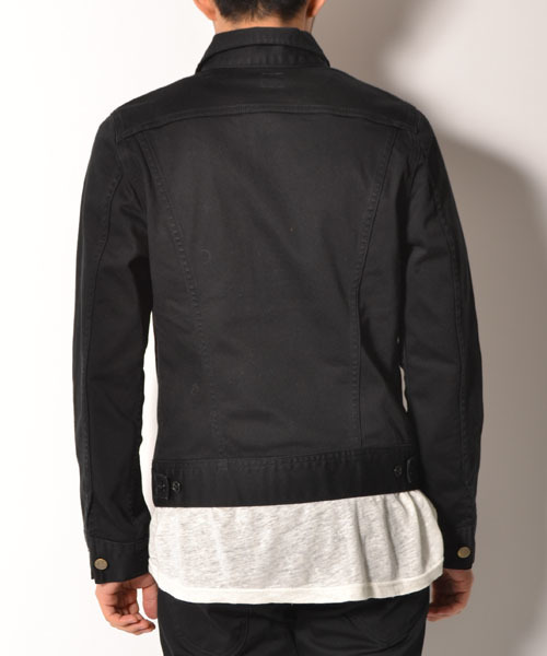 AMERICAN RAG CIE(アメリカンラグシー)の「LEE × AMERICAN RAG CIE 別注ストレッチウェスターナジャケット∴(デニムジャケット・メンズ・ホワイト/ブラック・SMALL/LARGE/MEDIUM)」の5枚目の写真