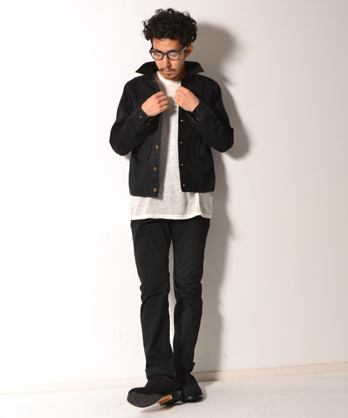 AMERICAN RAG CIE(アメリカンラグシー)の「LEE × AMERICAN RAG CIE 別注ストレッチウェスターナジャケット∴(デニムジャケット・メンズ・ホワイト/ブラック・SMALL/LARGE/MEDIUM)」の11枚目の写真