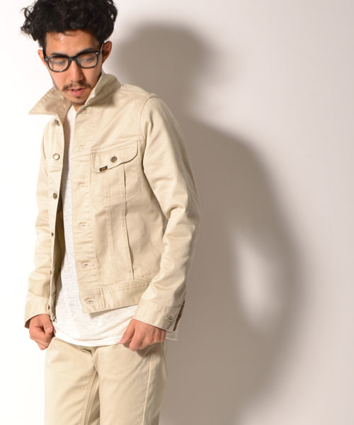 AMERICAN RAG CIE(アメリカンラグシー)の「LEE × AMERICAN RAG CIE 別注ストレッチウェスターナジャケット∴(デニムジャケット・メンズ・ホワイト/ブラック・SMALL/LARGE/MEDIUM)」の2枚目の写真