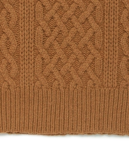 BEAMS BOY（ビームスボーイ）の「BEAMS BOY / 3ゲージ アラン クルーネック ニット（ニット/セーター・レディース・オフホワイト/ライトブラウン/ネイビー・ONE SIZE）」の21枚目の写真