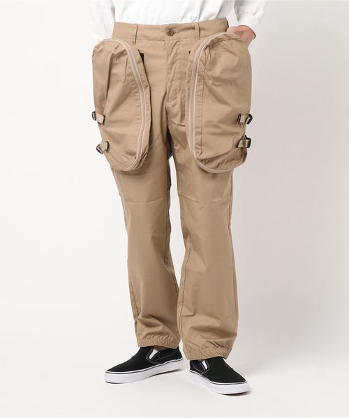 Hombre Nino(オンブレニーニョ)の「Hombre Nino HNS19-PT0007 CARGO PANTS(カーゴパンツ・メンズ・ブラック/ベージュ・SMALL/MEDIUM)」の1枚目の写真