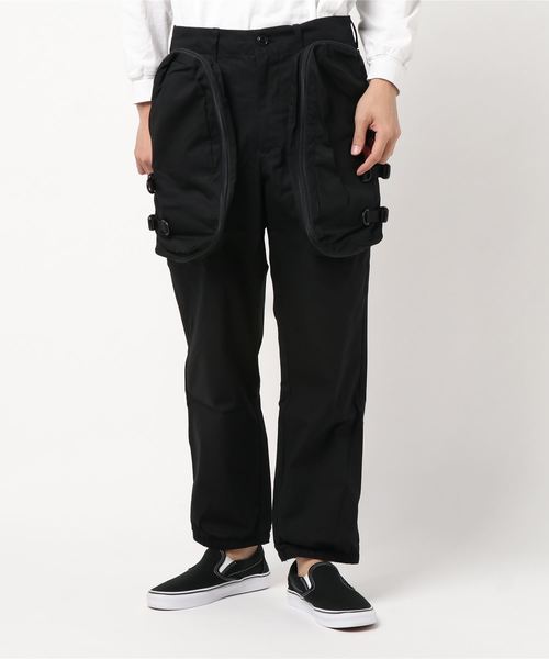 Hombre Nino(オンブレニーニョ)の「Hombre Nino HNS19-PT0007 CARGO PANTS(カーゴパンツ・メンズ・ブラック/ベージュ・SMALL/MEDIUM)」の2枚目の写真