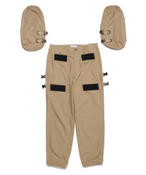 Hombre Nino(オンブレニーニョ)の「Hombre Nino HNS19-PT0007 CARGO PANTS(カーゴパンツ・メンズ・ブラック/ベージュ・SMALL/MEDIUM)」の5枚目の写真
