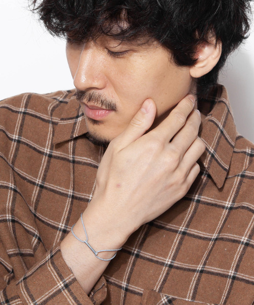Genri（ゲンリ）の「Genri /SLVプレートブレスレット（ブレスレット・メンズ・ホワイト/ブラック/グレー/レッド/ピンク・FREE）」の10枚目の写真