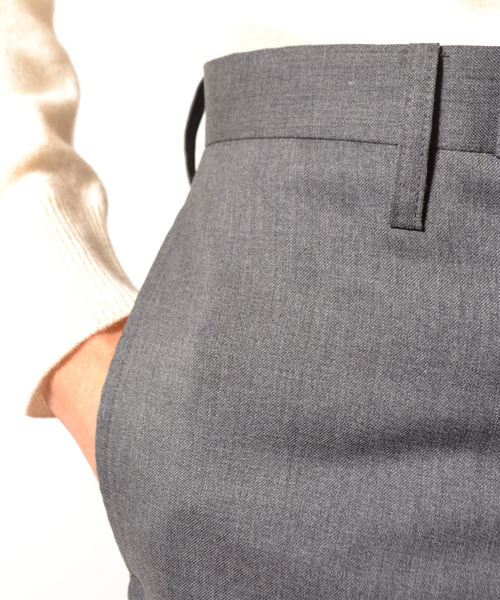 COMMONWARE AMERICAN RAG CIE&Magine（コモンウェアアメリカンラグシーアンド マージン）の「AMERICAN RAG CIE&Magine COMMONWARE SUPER100'S ストレッチウール テーラードパンツ（スラックス・メンズ・ブラック/グレー・46/44/48）」の9枚目の写真